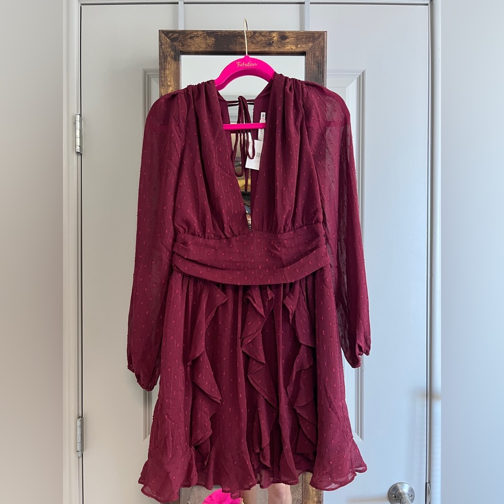 Lush burgundy dress Size M